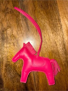 Hermes Hot Pink  (Magenta) Rodeo Horse Bag Charm